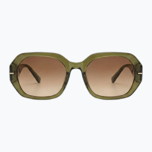 The Regent - Vintage Square Sunglasses for Women & Men in green