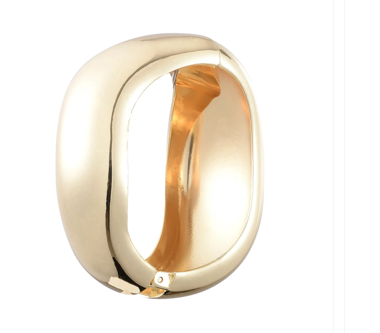 Editorial Hinge Bracelets 14K Gold PVD- Recycled 