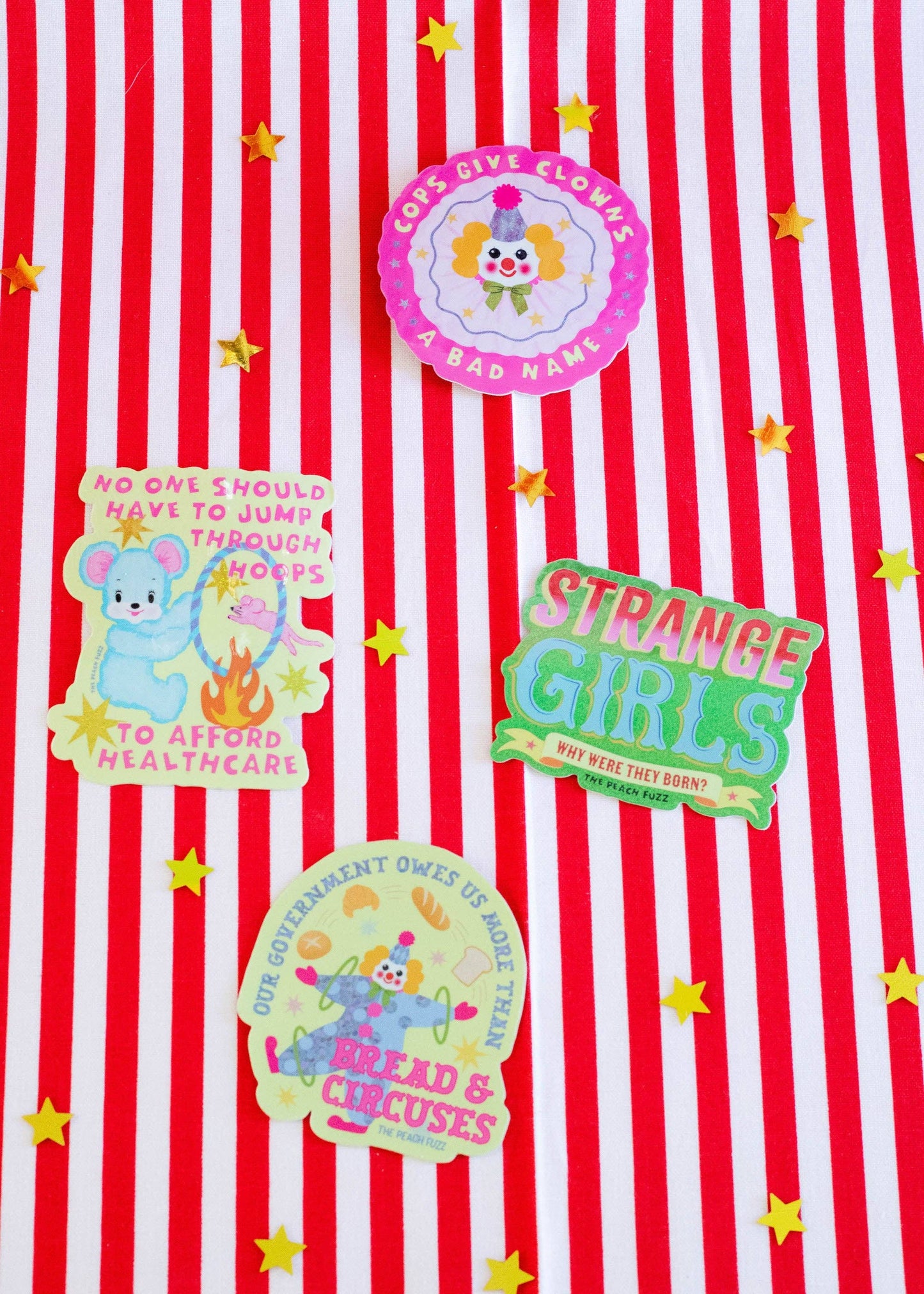 Strange Girls Glitter Sticker