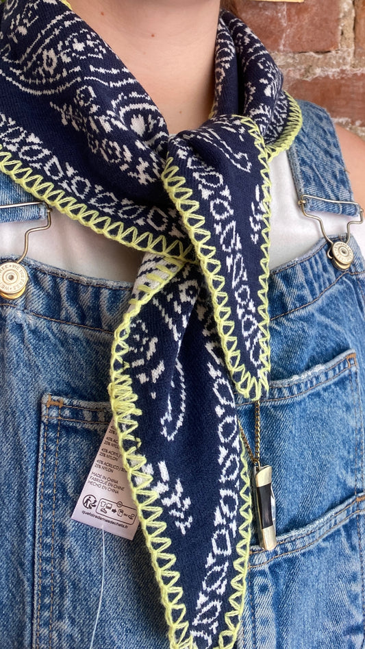 Carmen Knitted Triangle Scarf