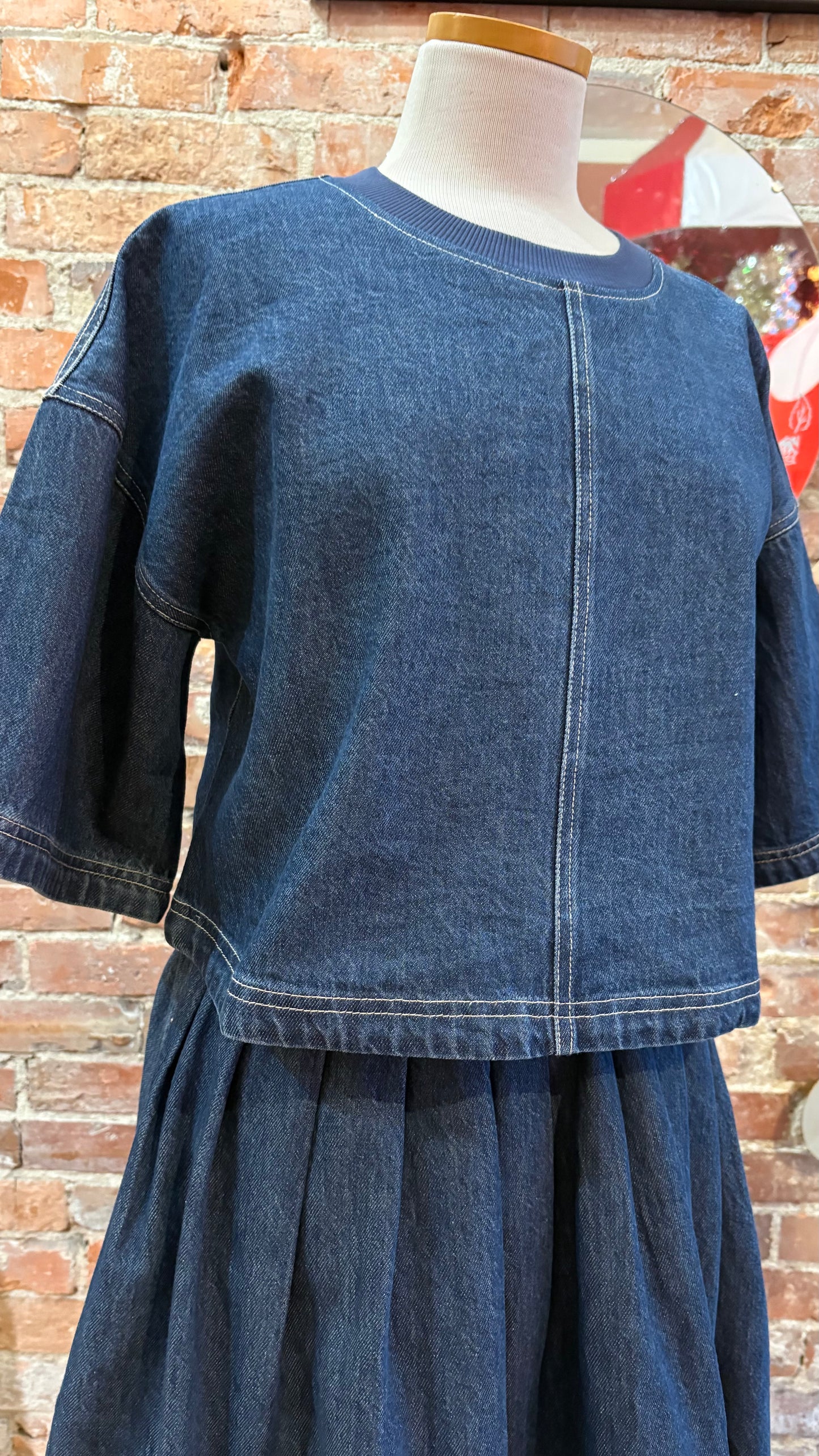 Westly Denim Skirt Set