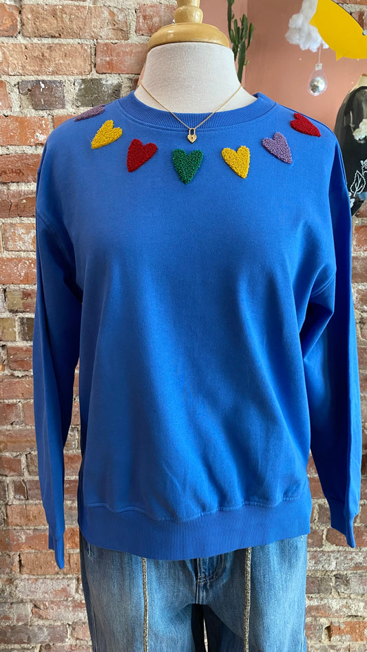 Heart Collar Pullover