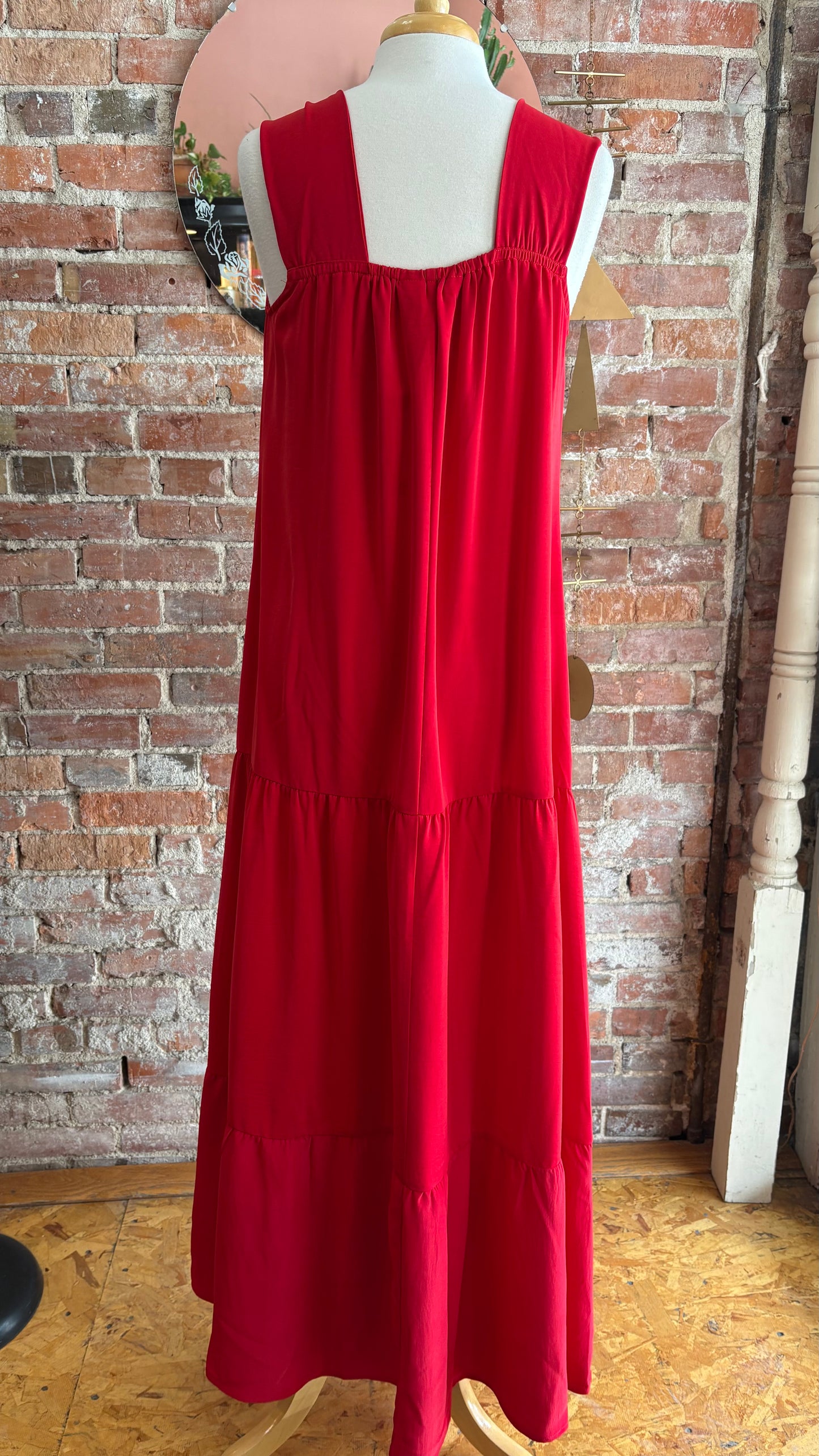 Lady in Red Maxi Dress