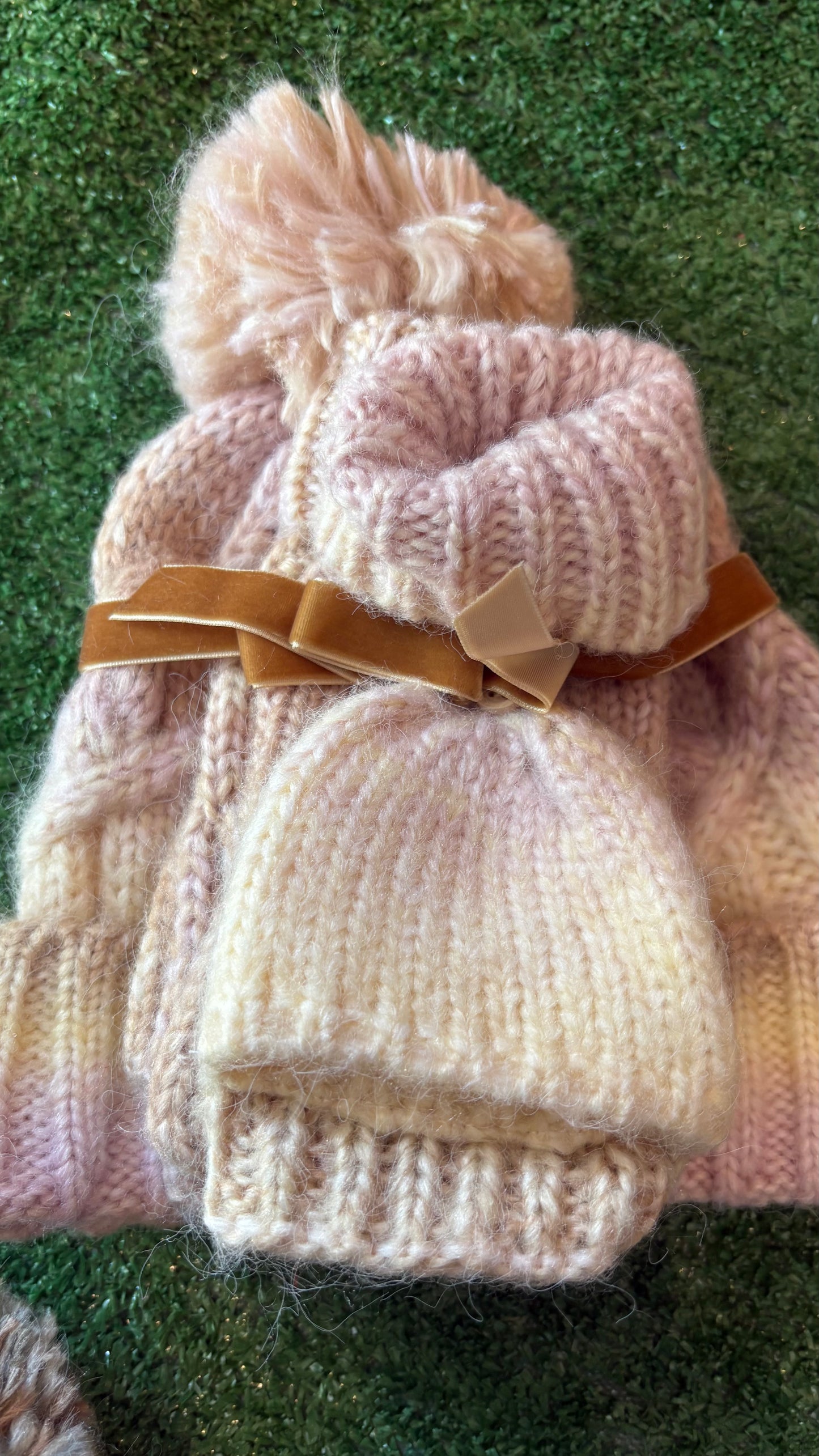 Rainbow Run Hat and Gloves