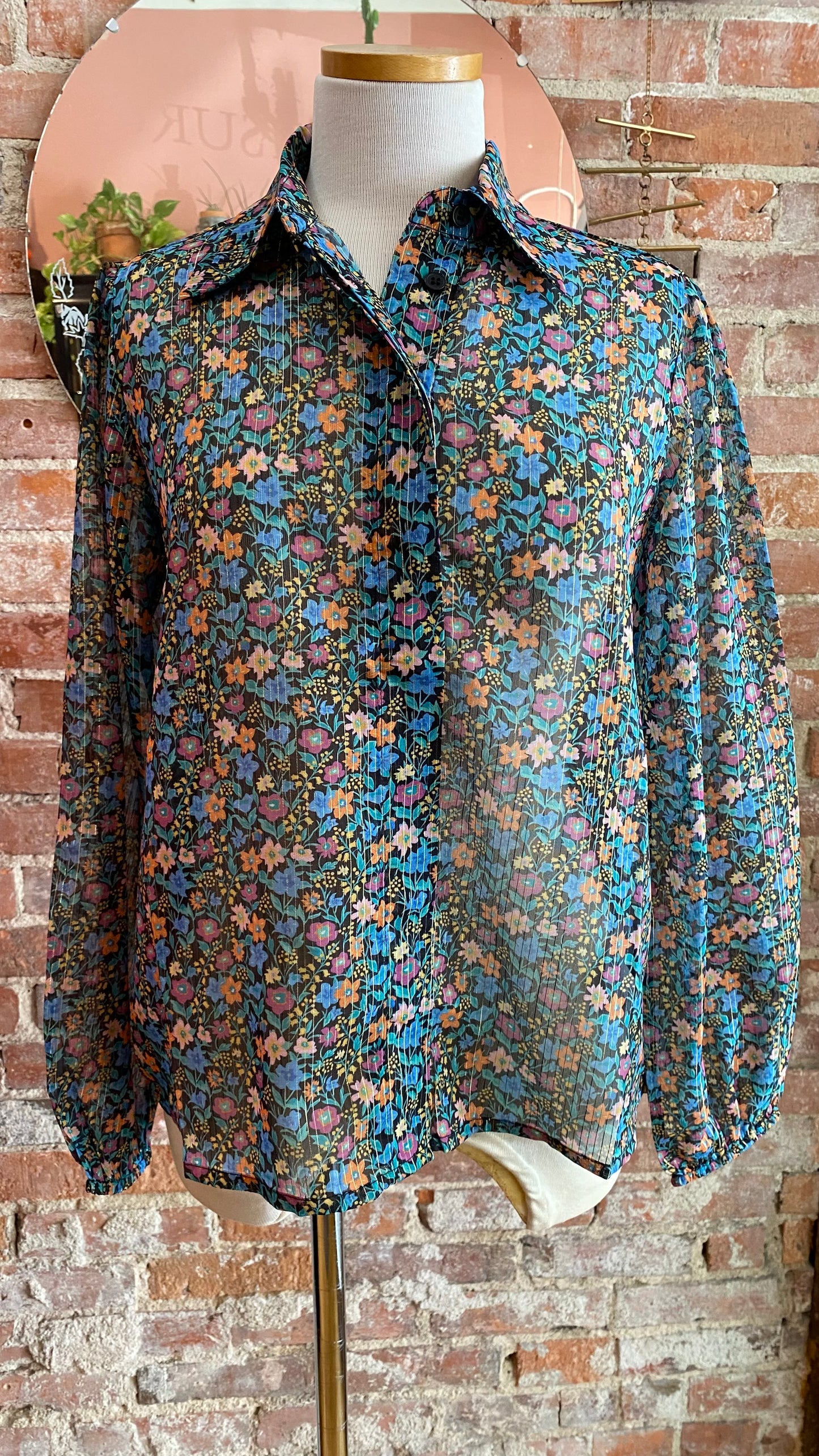Flowers Lurex Shirt