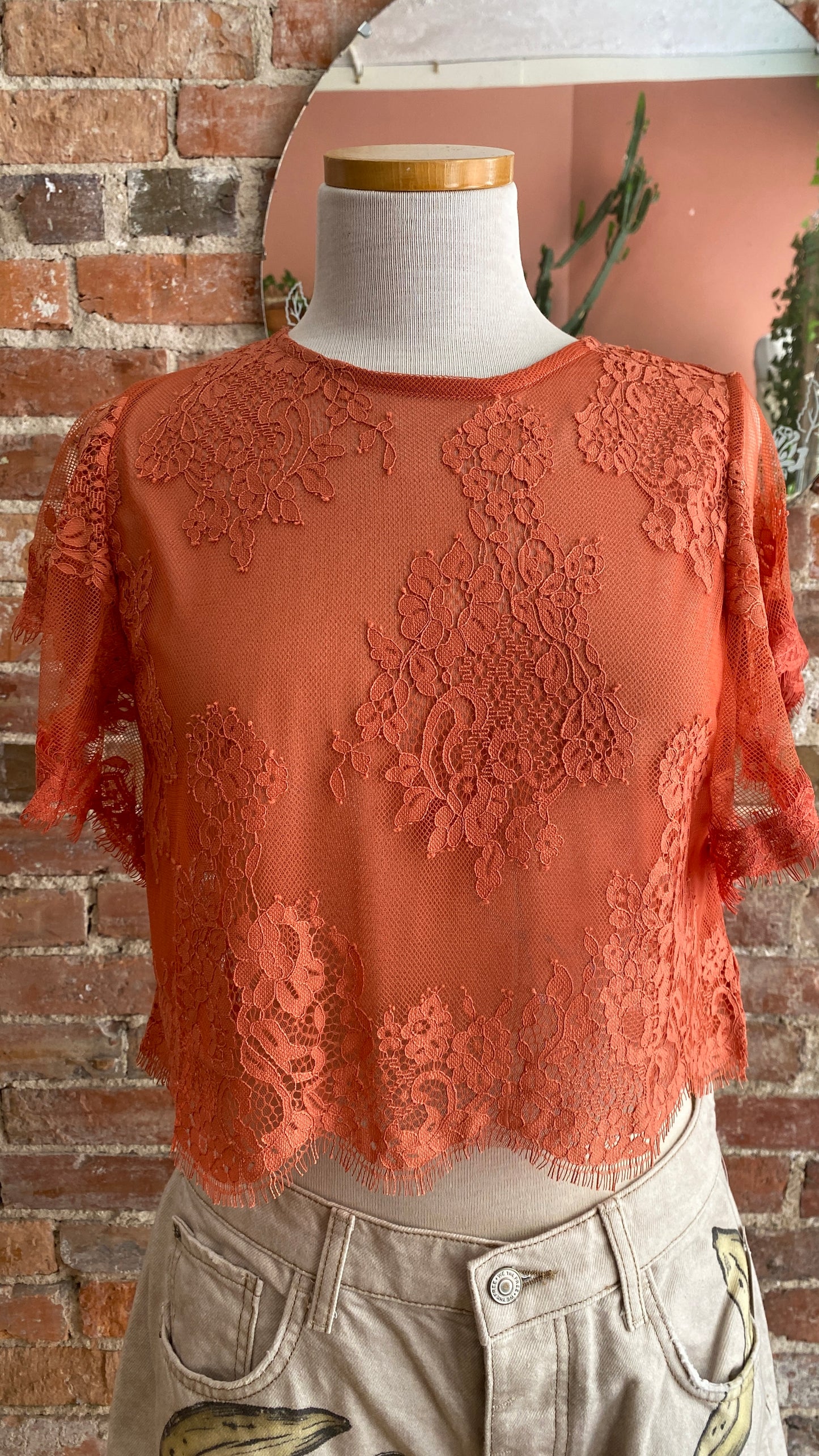 Lunar Ash Lace Top
