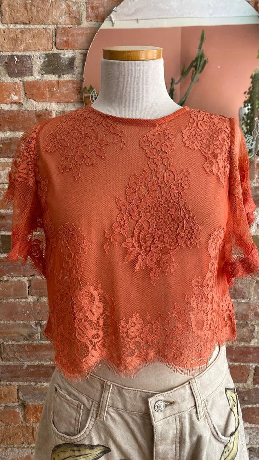 Lunar Ash Lace Top