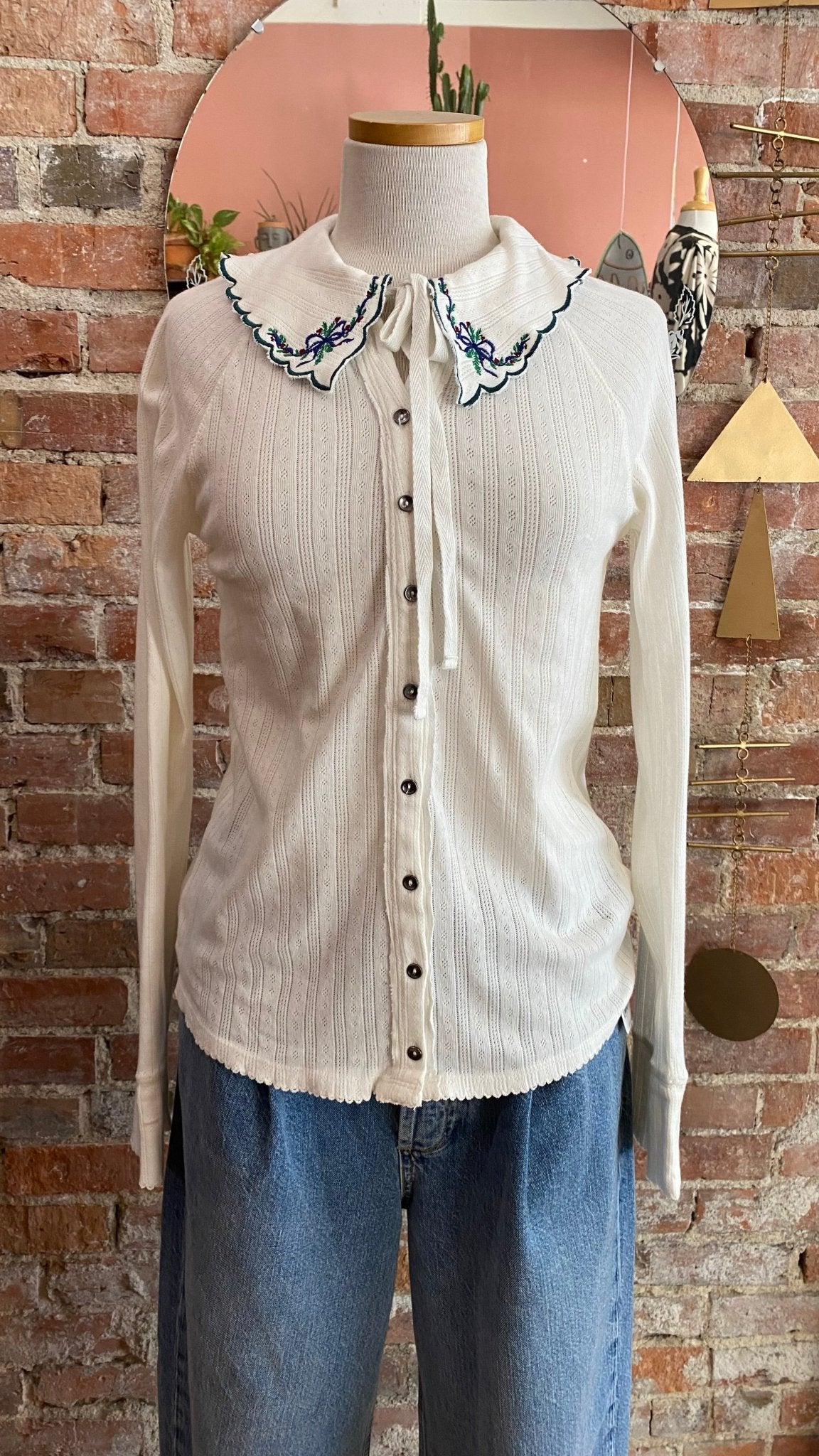 Juniper Long Sleeve in Ivory Combo - Tsuru