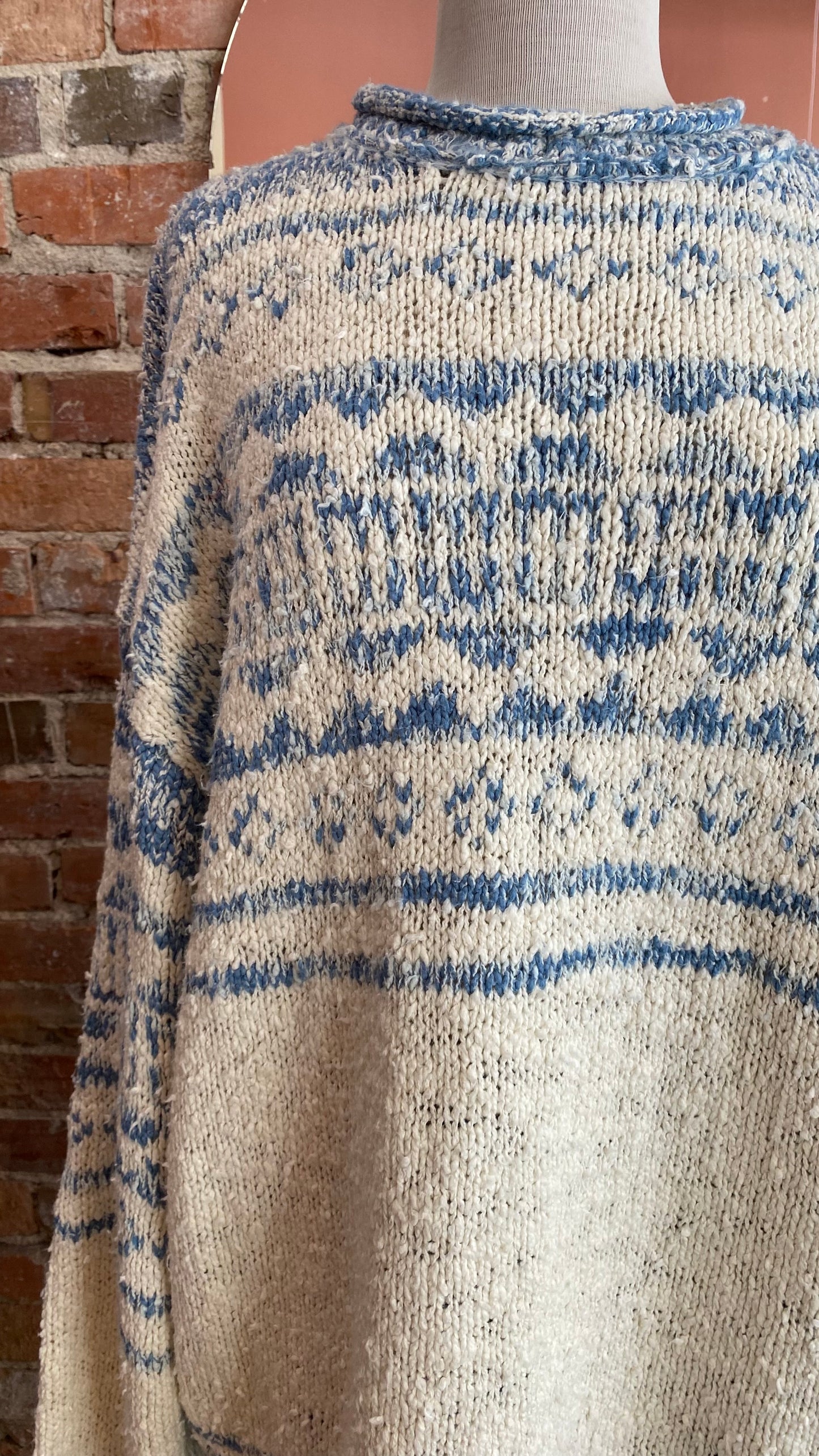 Dani Pattern Sweater in Cloud Combo