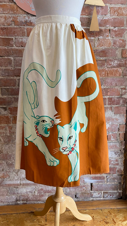 Super Leopard Midi Skirt