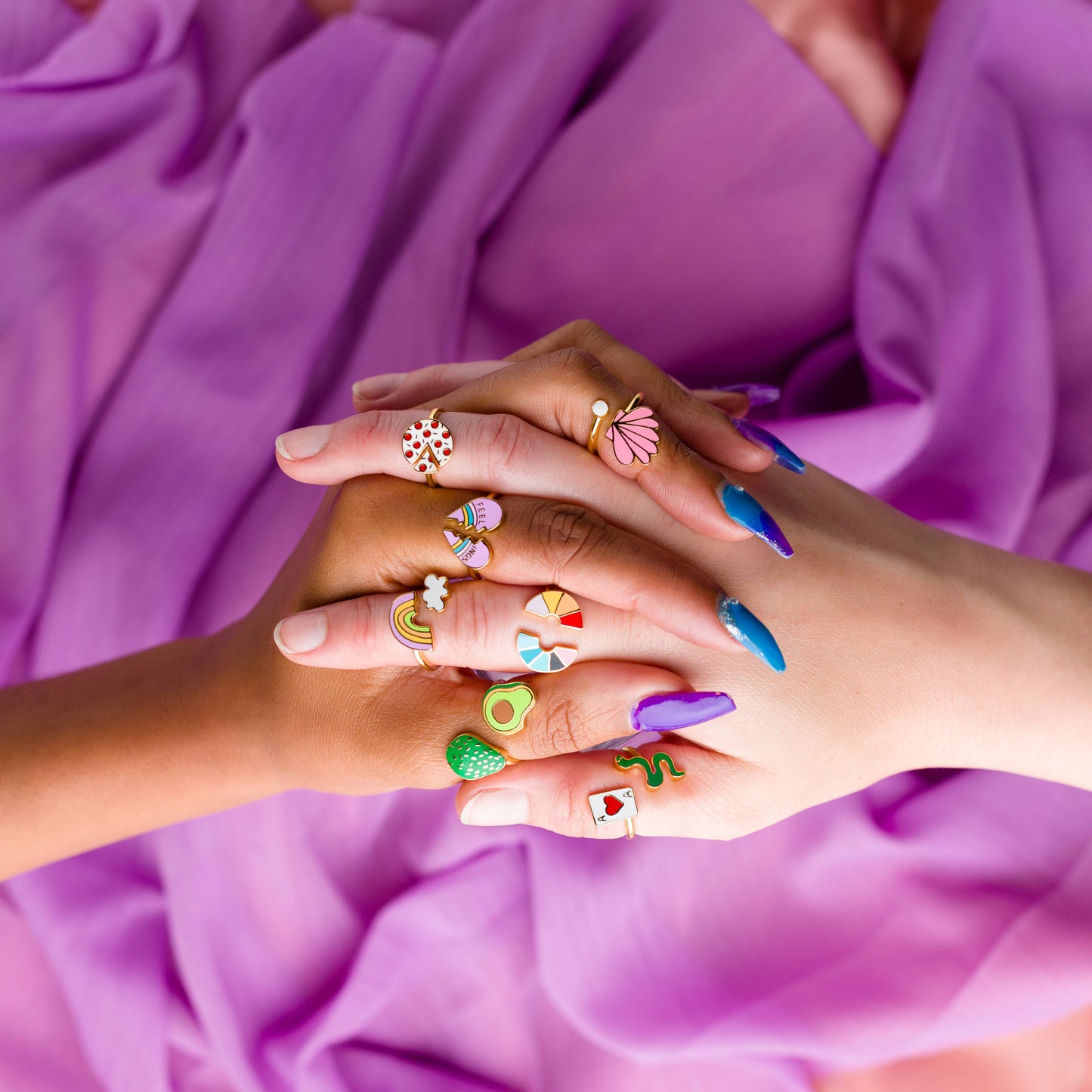 Bad B*tch Ring | Adjustable Gold Enamel Jewelry Gift