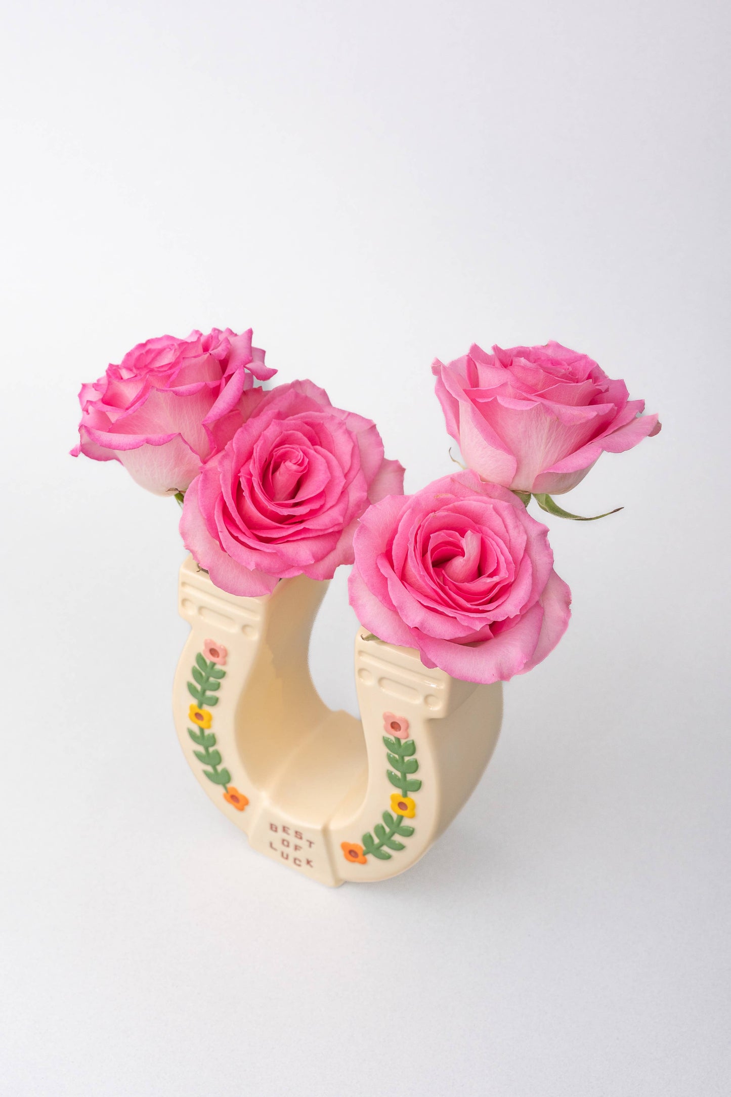 Ceramic Vase, Horseshoe