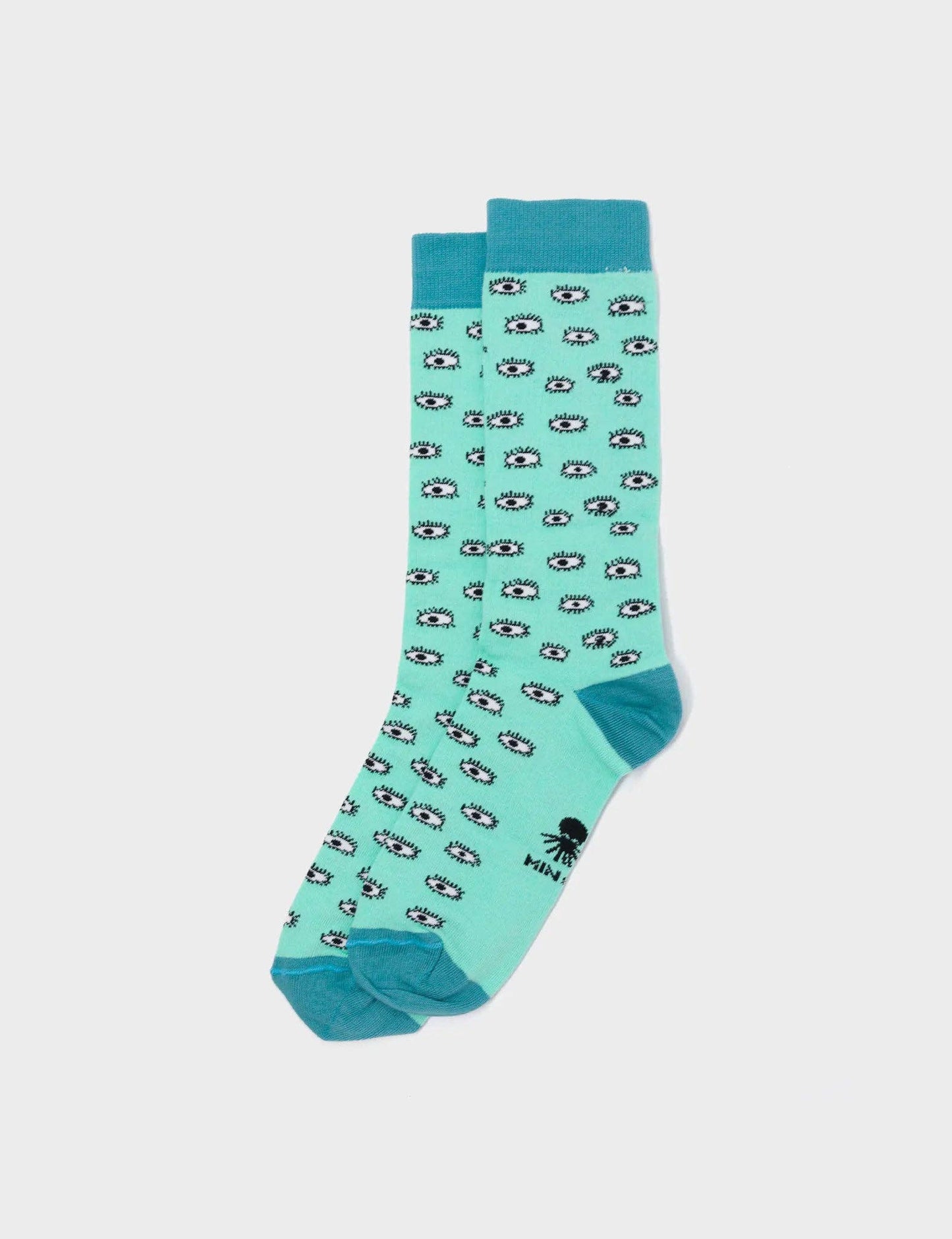 Light Blue Socks - All Over Eyes