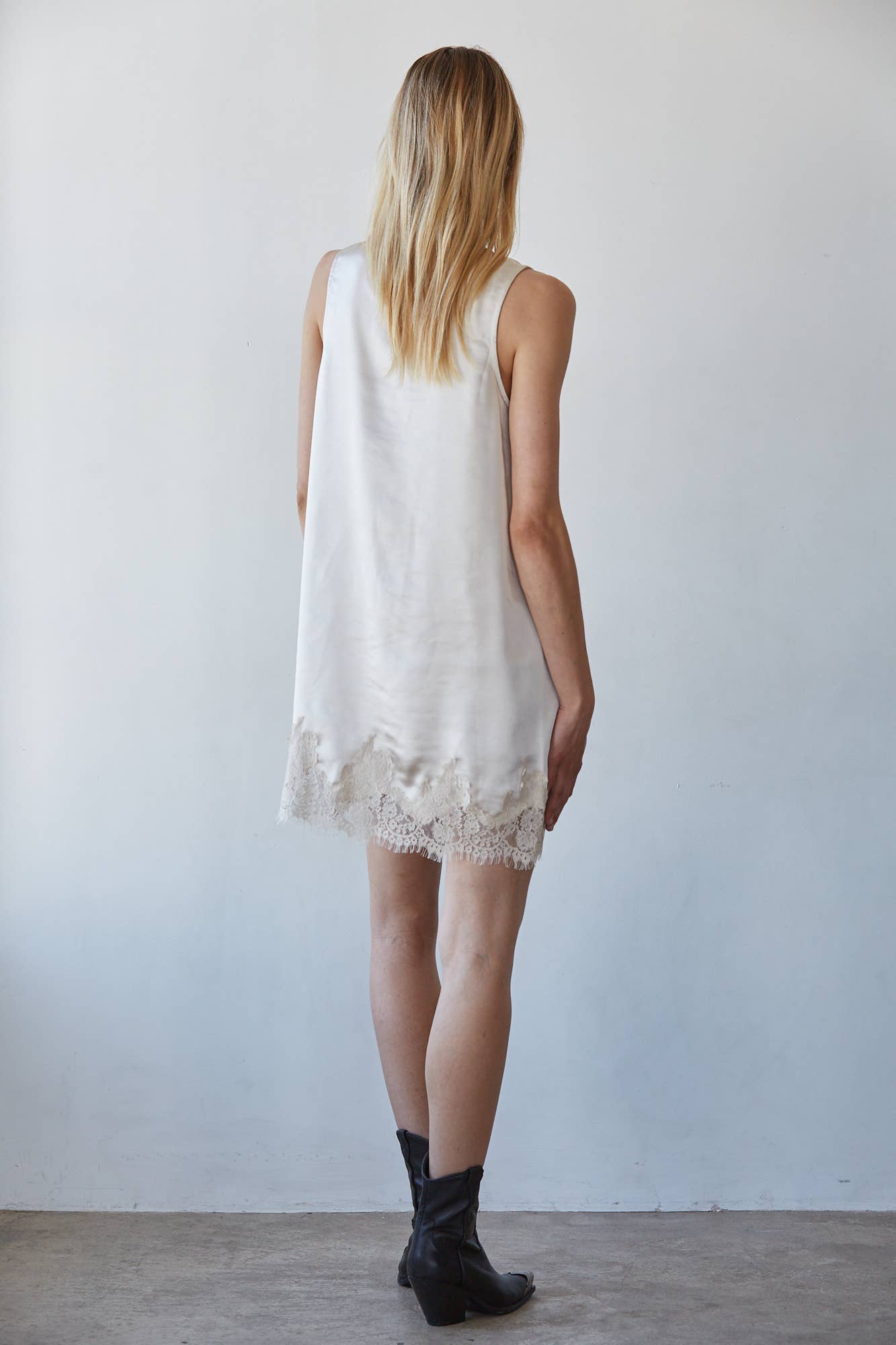 Satin Sleeveless Mini