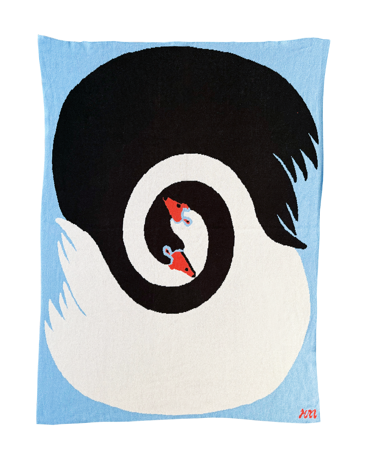 Swan Spiral Blanket