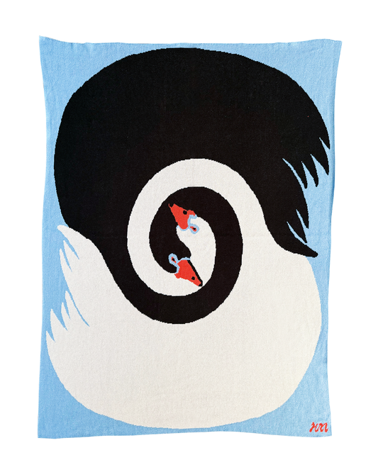 Swan Spiral Blanket