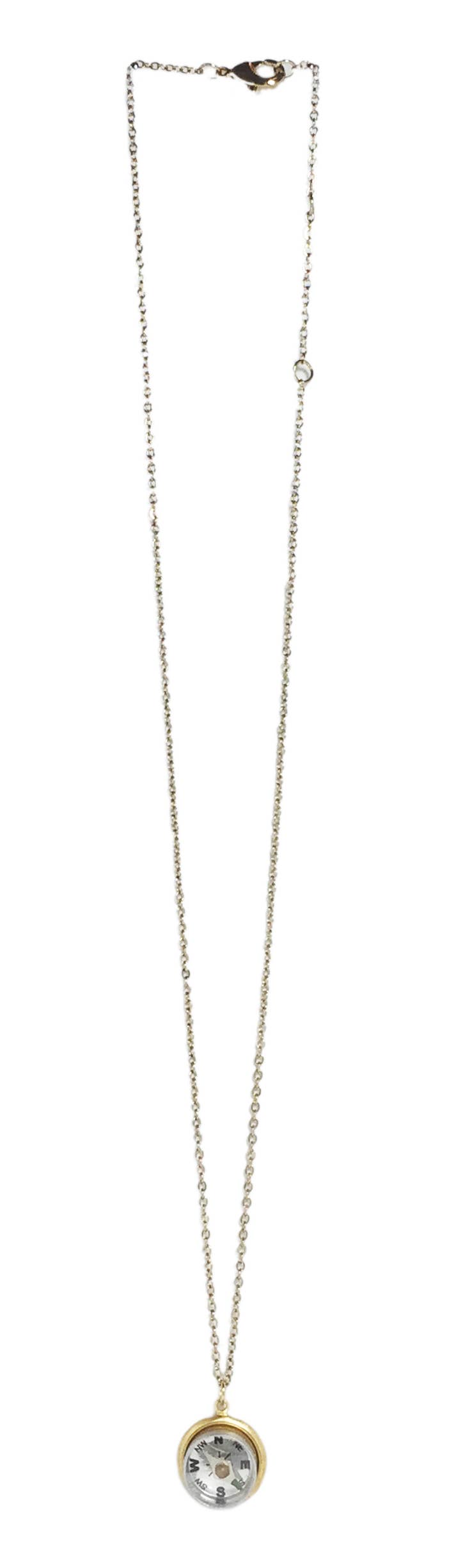 Gold Compass Necklace