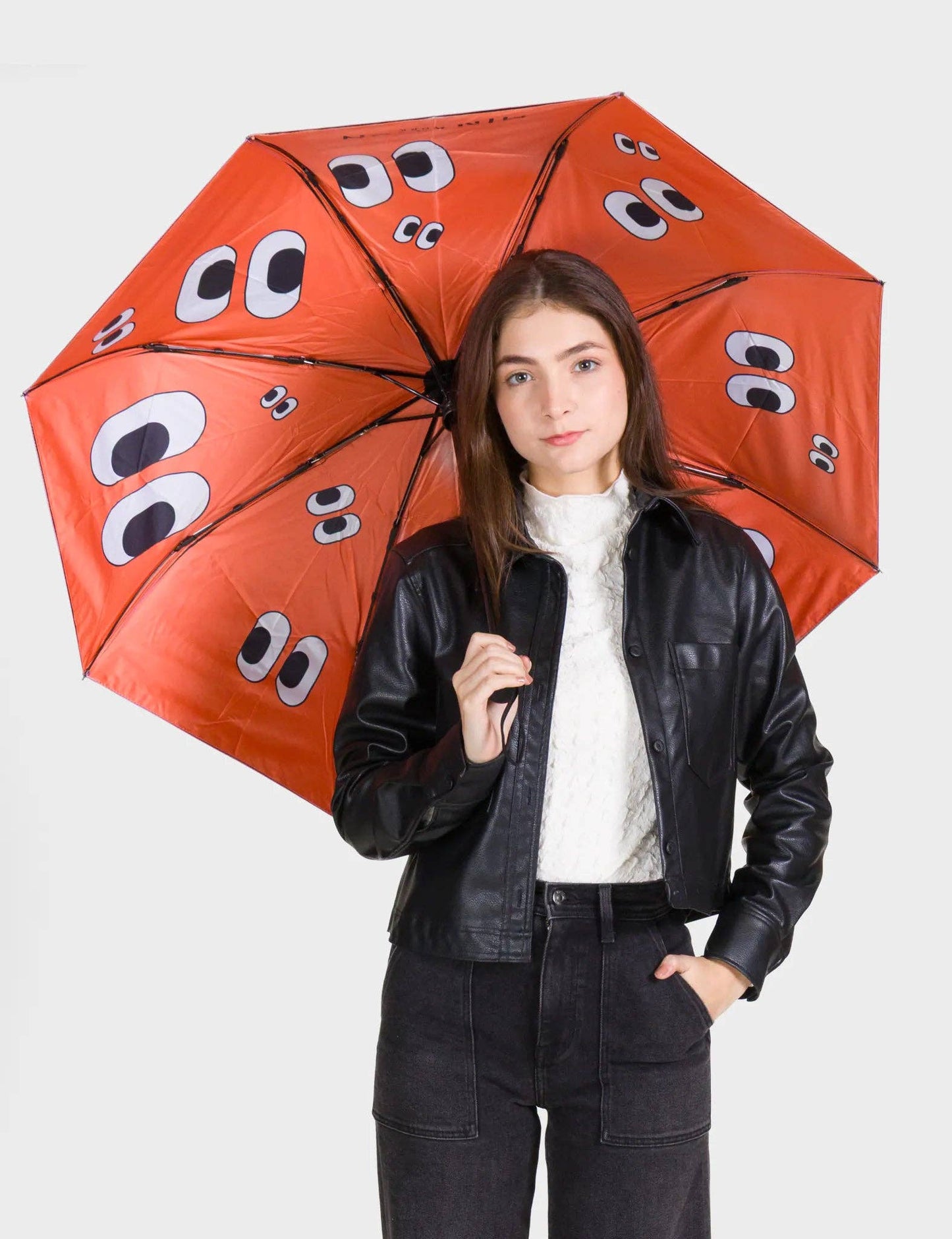 Fuchsia Umbrella - All Over Eyes Design
