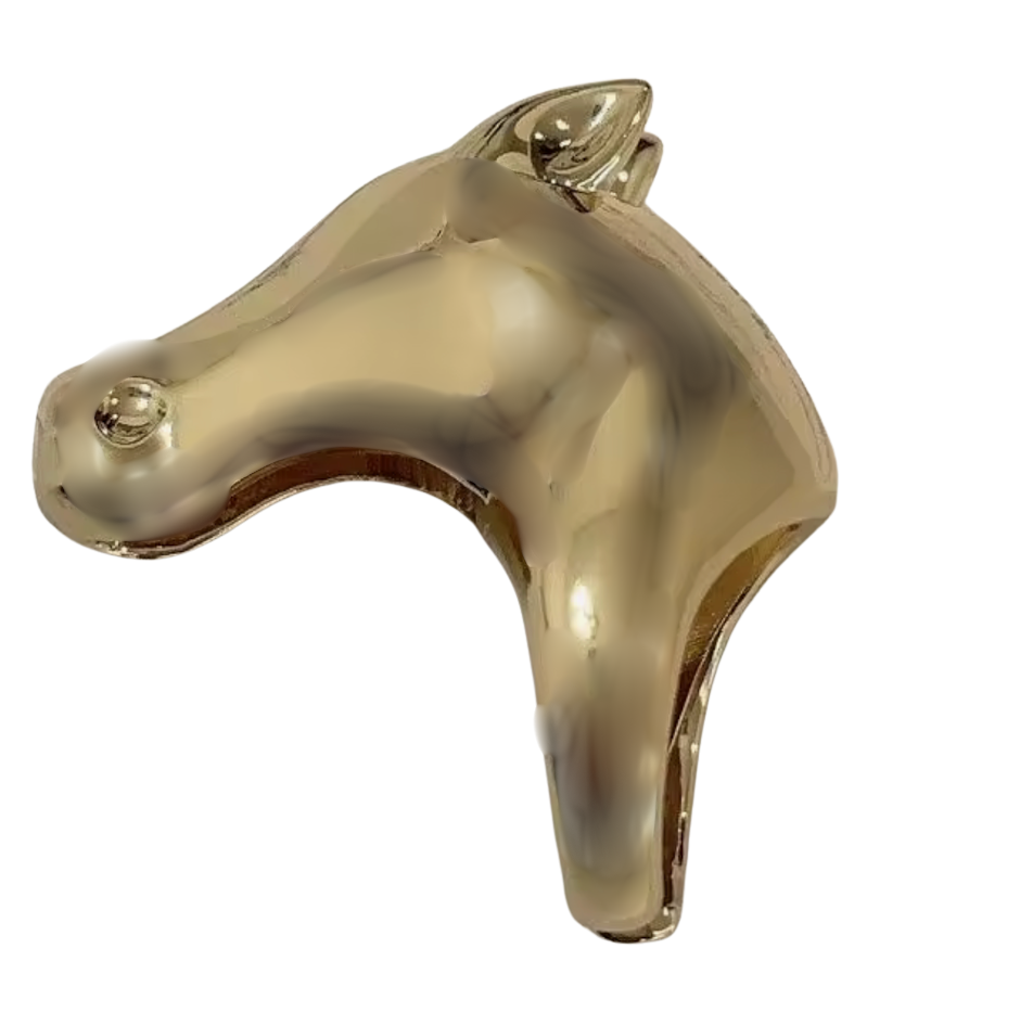 Giddy Up Horse Head CZ Ring- PVD