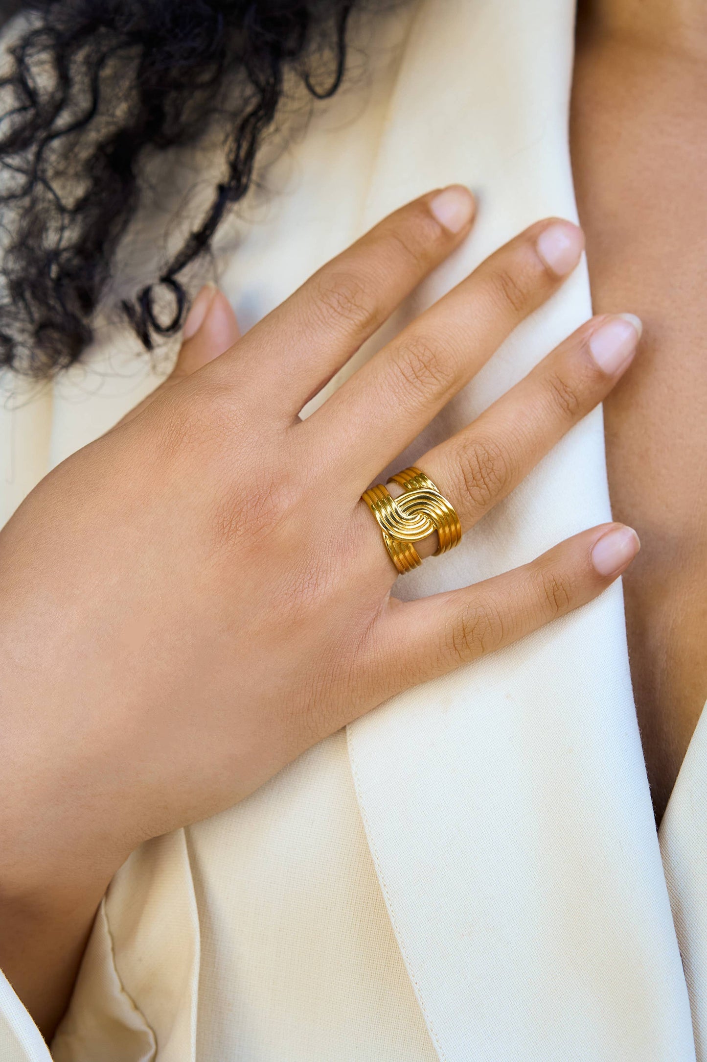 2 Become 1 Ring - 18K Gold Plated