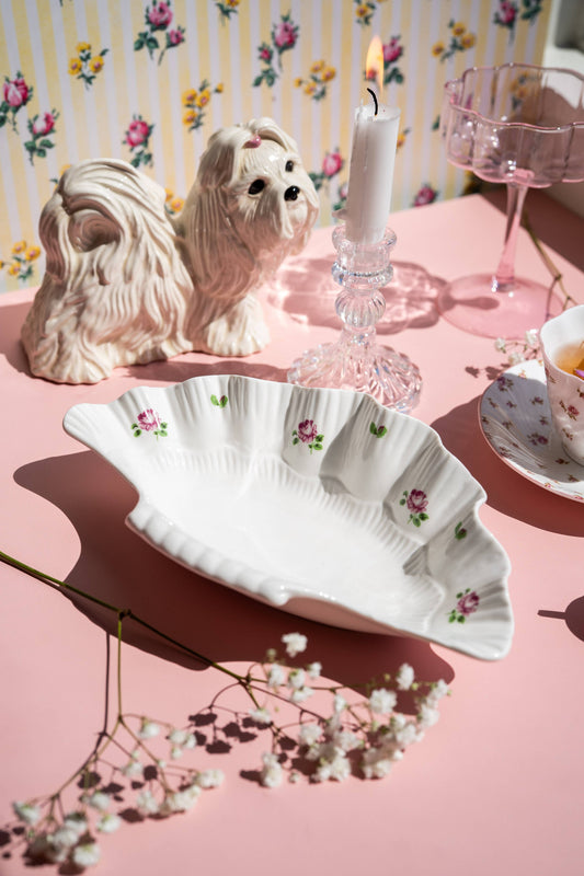 Floral Shell Tray