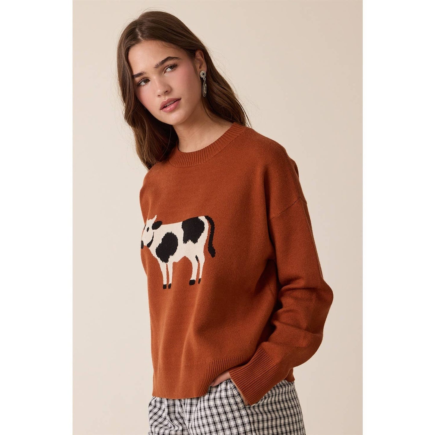 Cow Knit Sweater