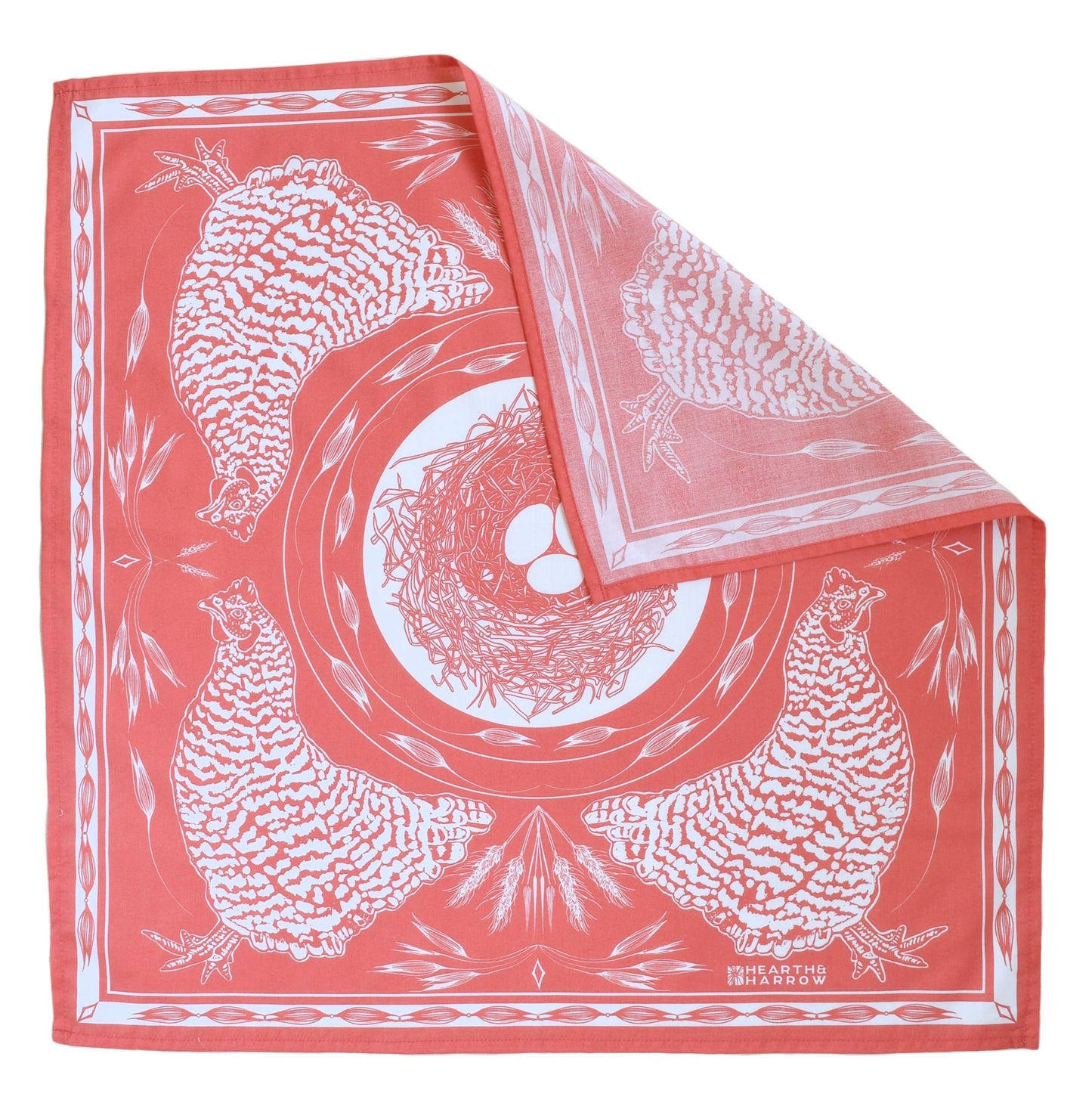 Chicken Bandana - 100% Cotton - Nautical Print - Hanky Ascot