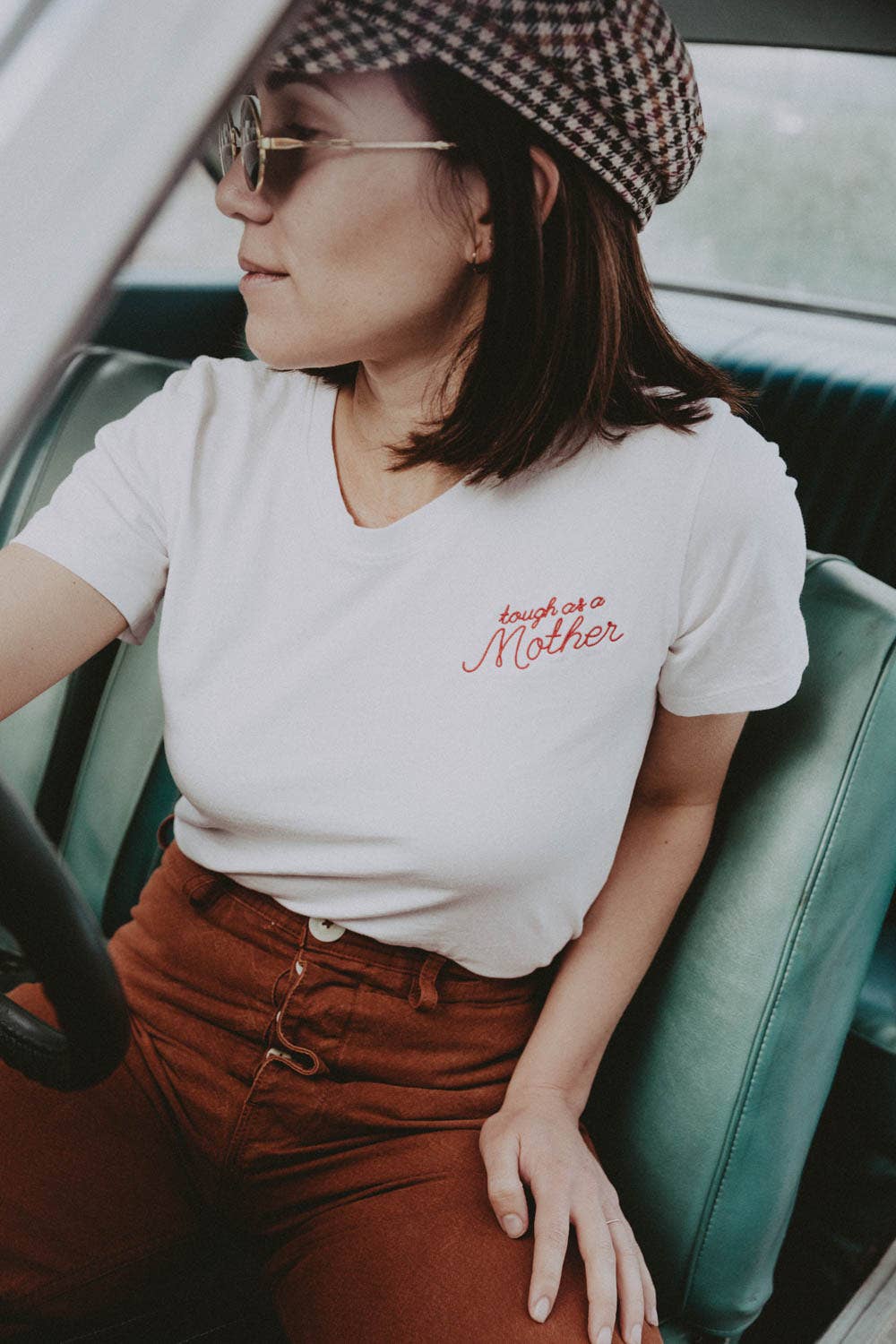 Tough as a Mother | Embroidered T-shirt