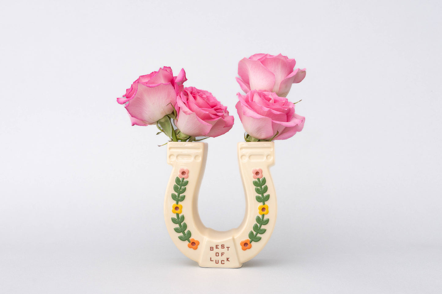 Ceramic Vase, Horseshoe