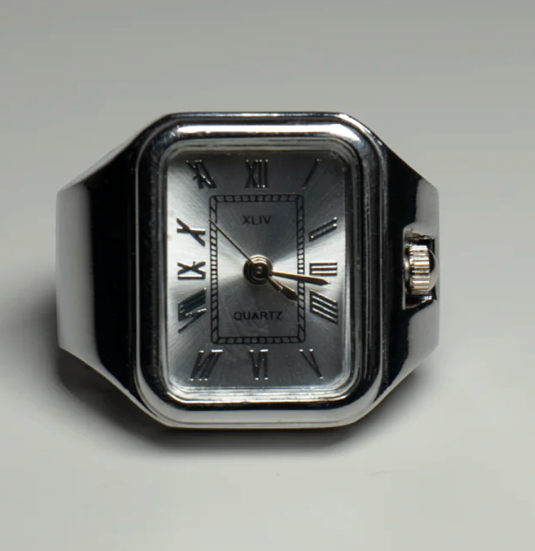 Apollo Watch Ring-Quartz Stretch Ring- Gift Box 