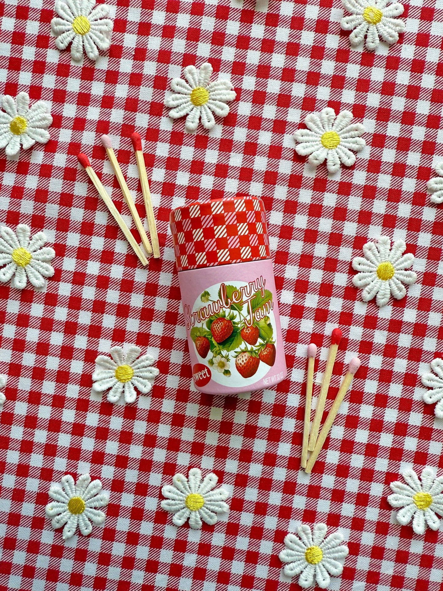 Strawberry Jam Match Jar