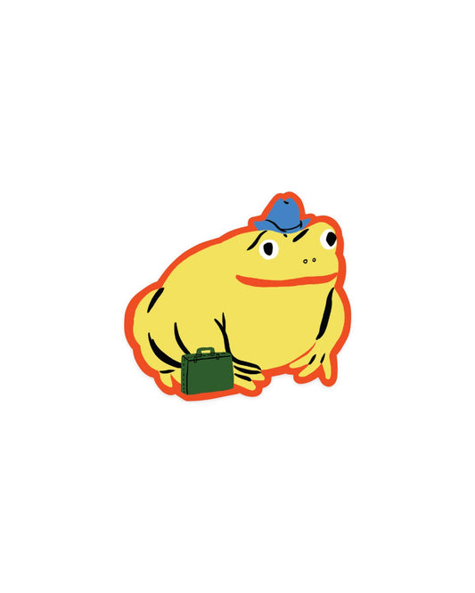 Traveling Toad Sticker