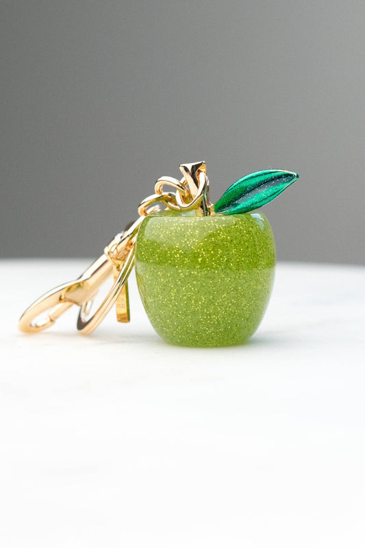 Apple Jax Bag Charm - 18K Gold Plated + Resin