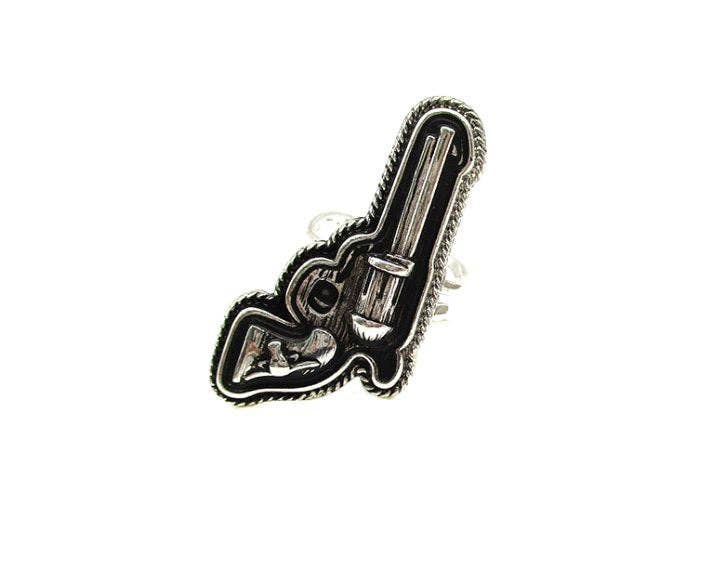 Western Pistol Cuff Ring
