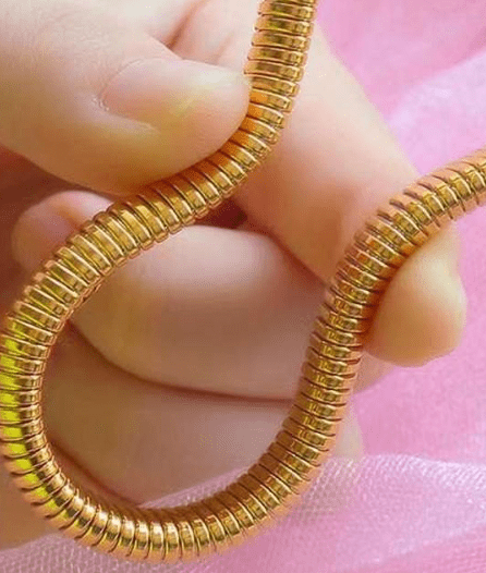  Cobra Tobogas Omega Stretch - Stainless Steel - 14K Gold - Tsuru