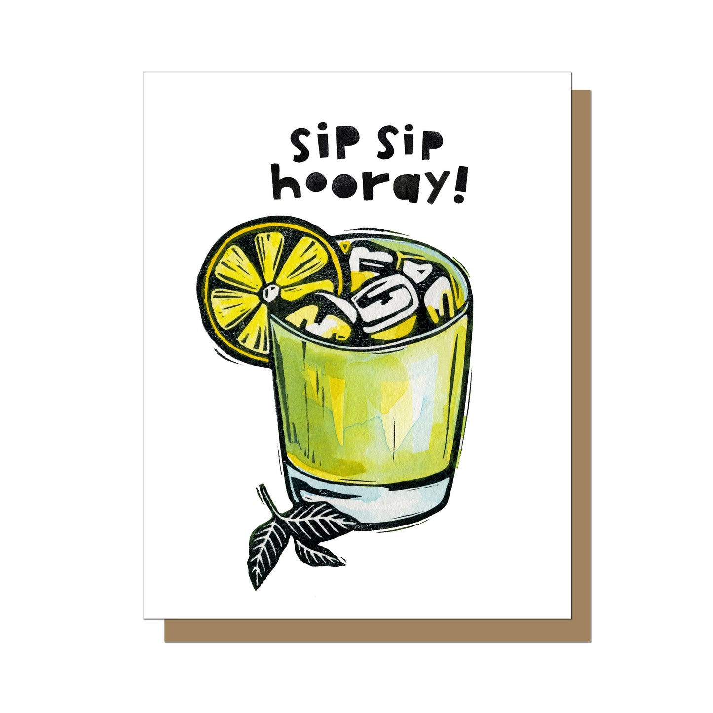 Sip Sip Hooray Greeting Card
