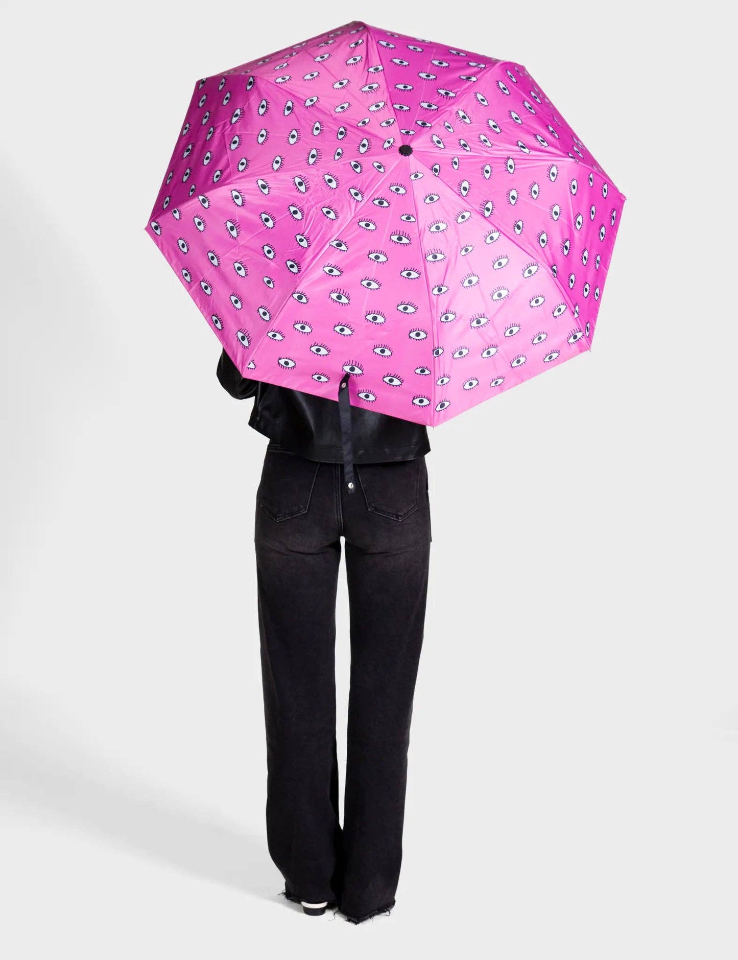Fuchsia Umbrella - All Over Eyes Design