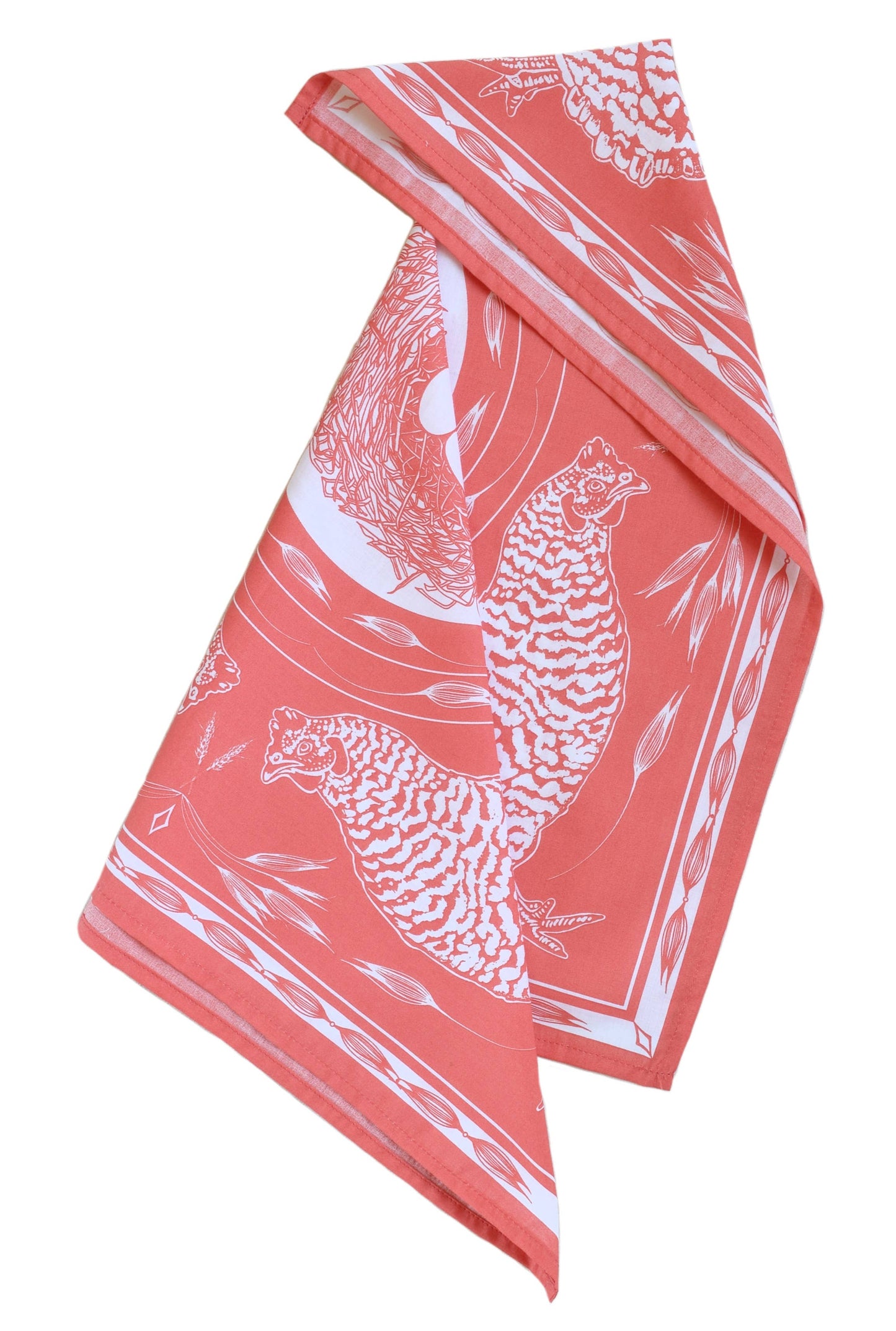 Chicken Bandana - 100% Cotton - Nautical Print - Hanky Ascot