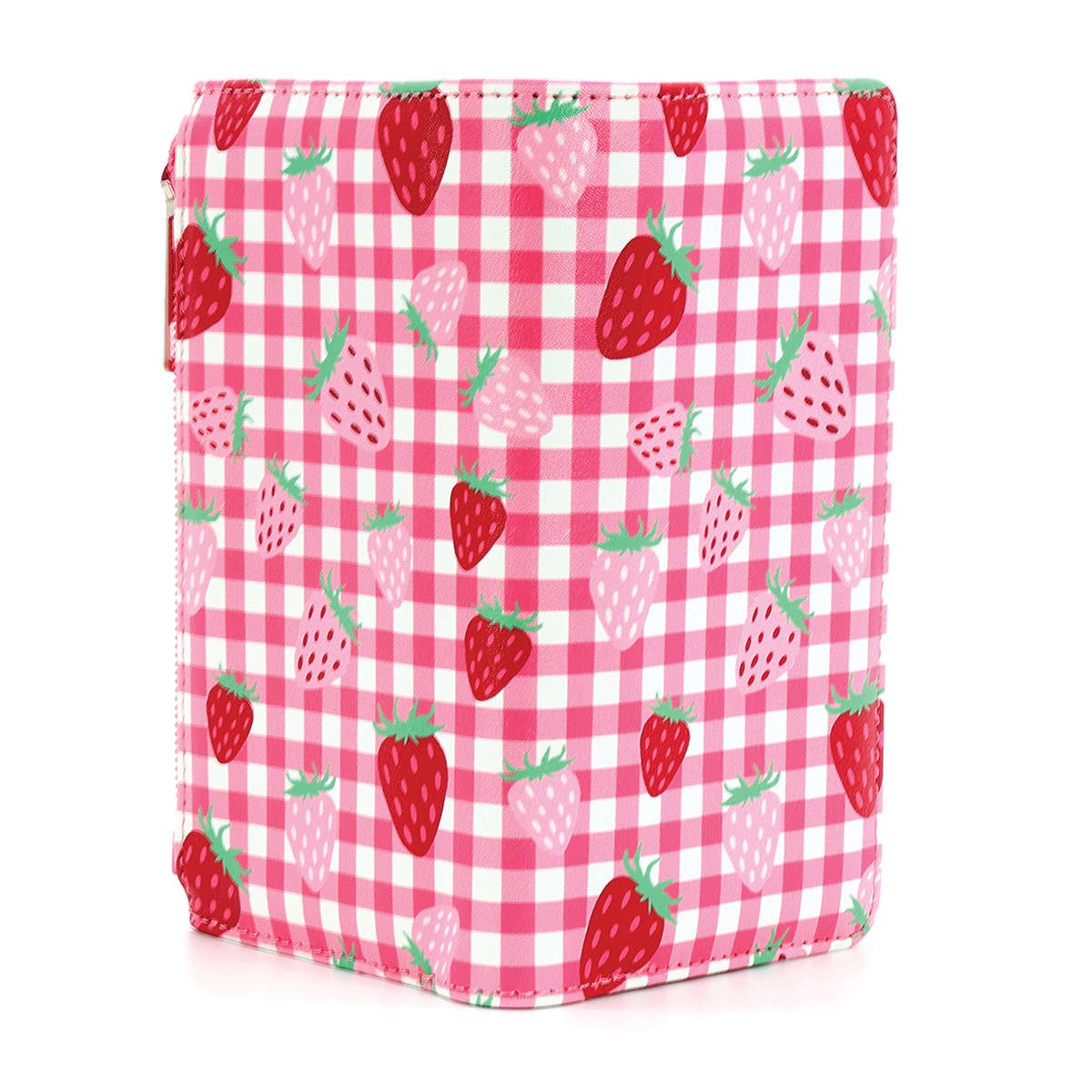 Strawberry Gingham Wallet - Tsuru