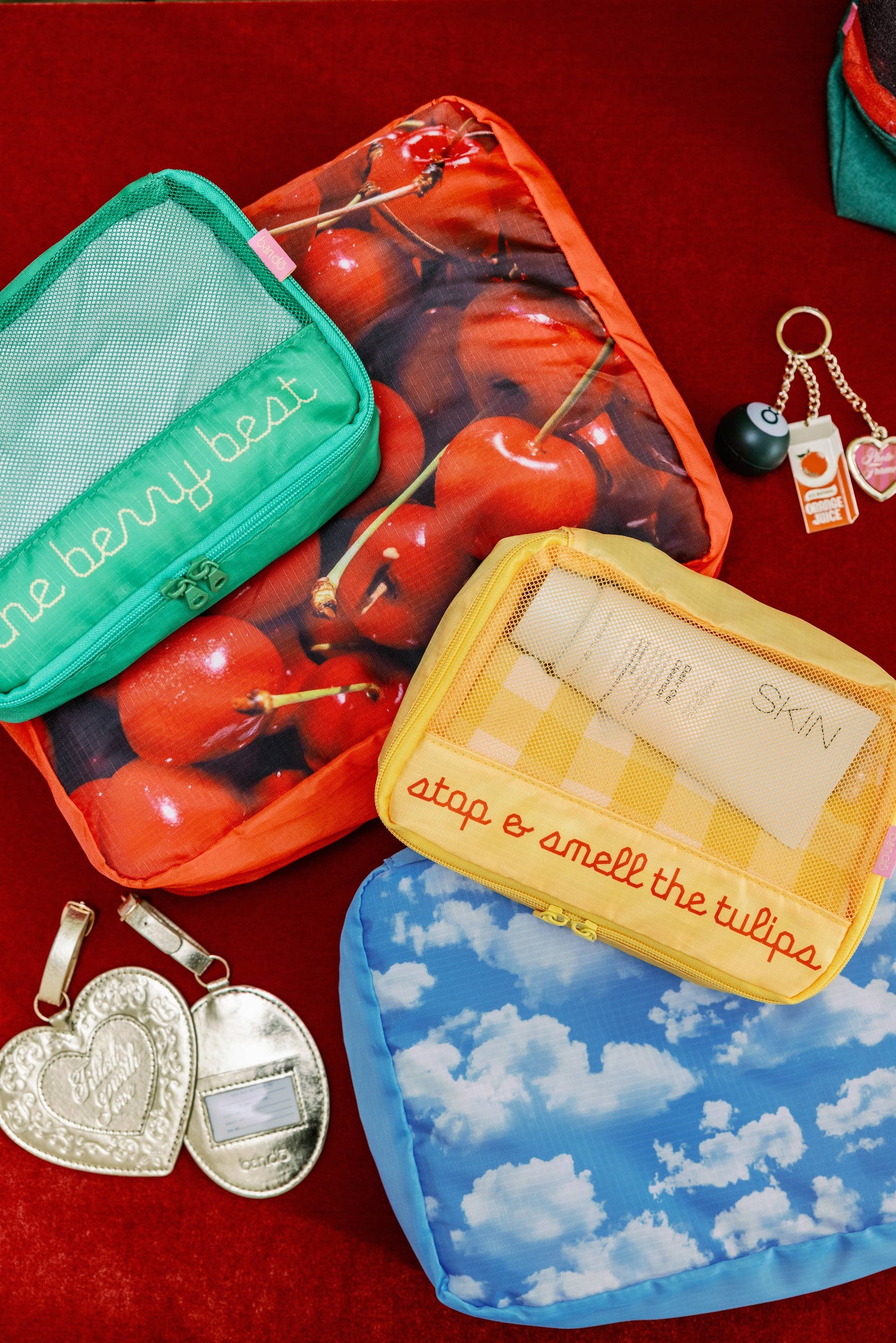 Packing Cube Set, J'adore Les Cerises