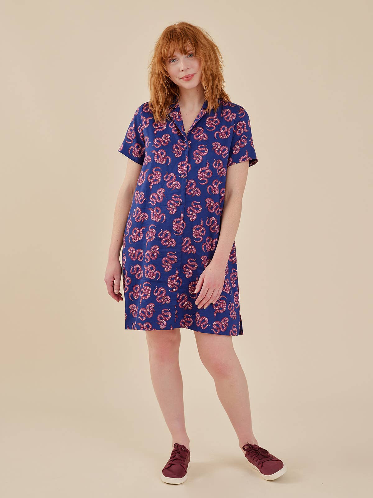 Camp Dress Rosy Snakes
