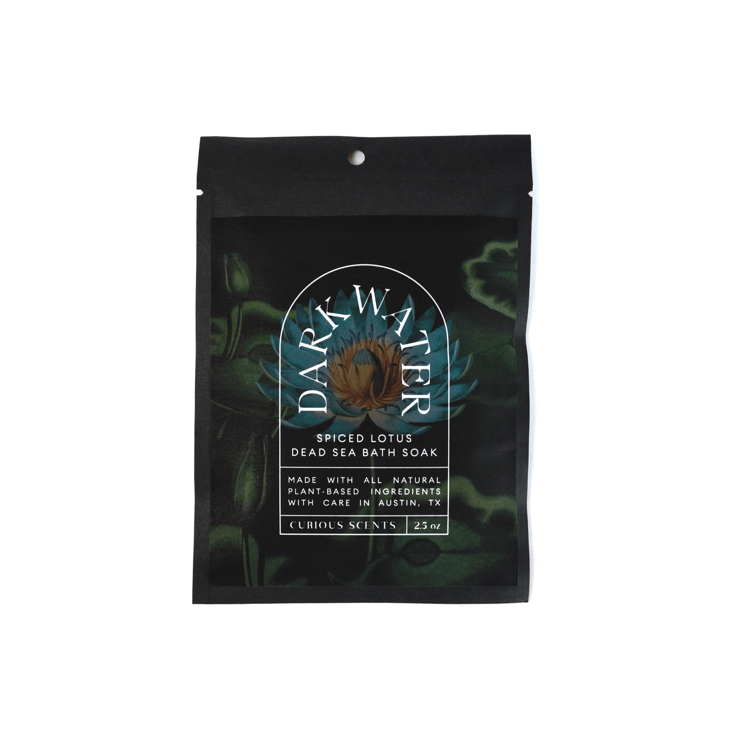 Dark Water Spiced Lotus Botanical Sea Salt Bath Soak Pouch - Tsuru
