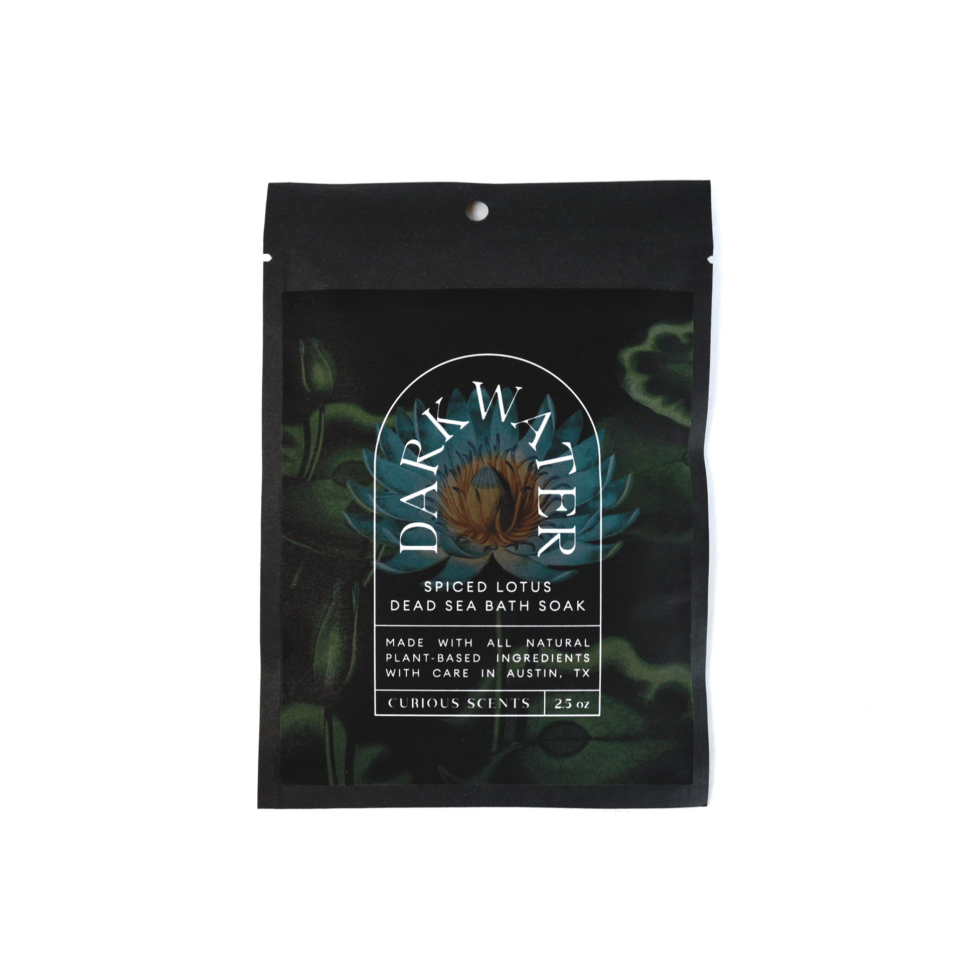 Dark Water Spiced Lotus Botanical Sea Salt Bath Soak Pouch - Tsuru