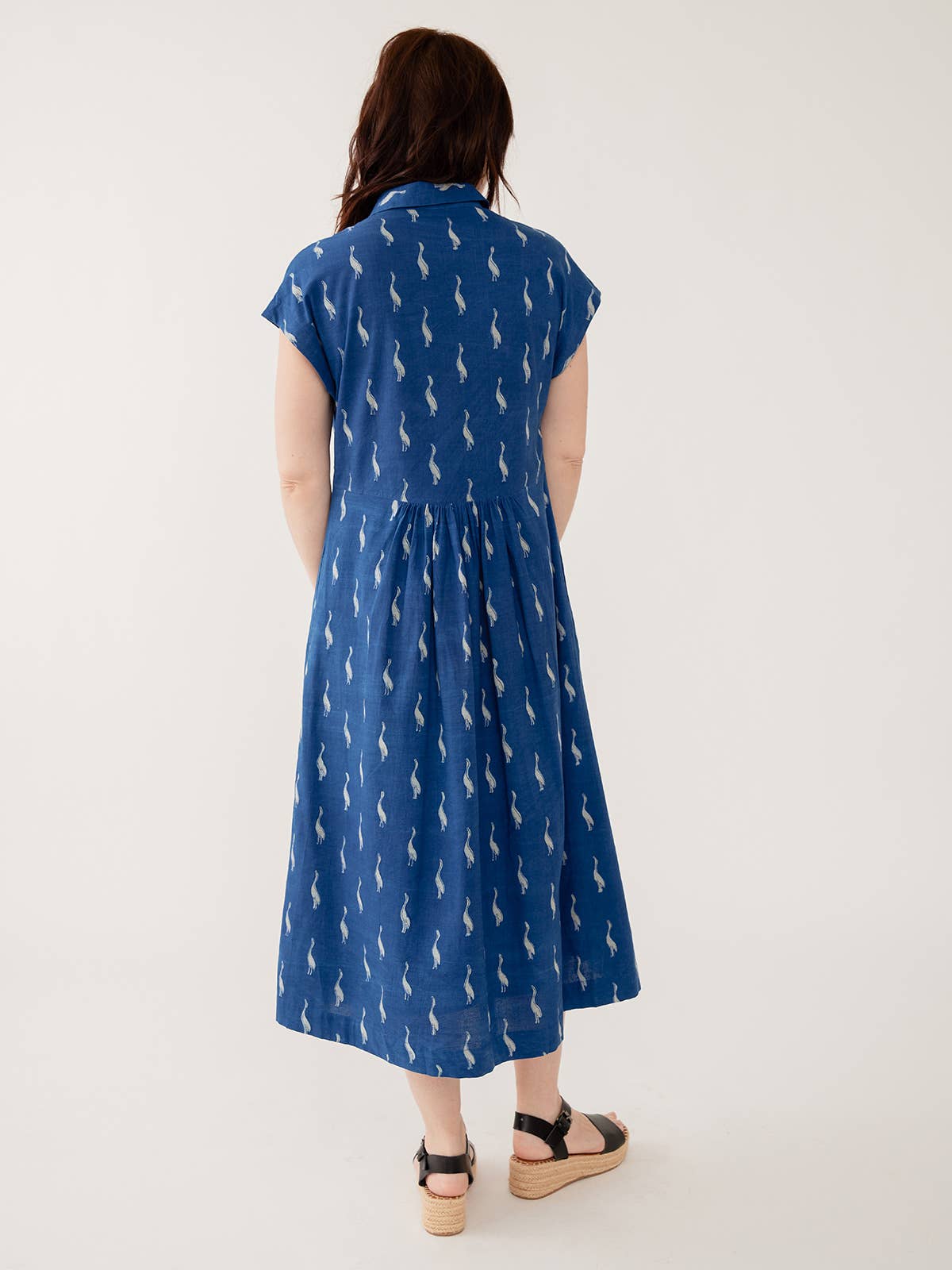 Emily Dress Indigo Goose
