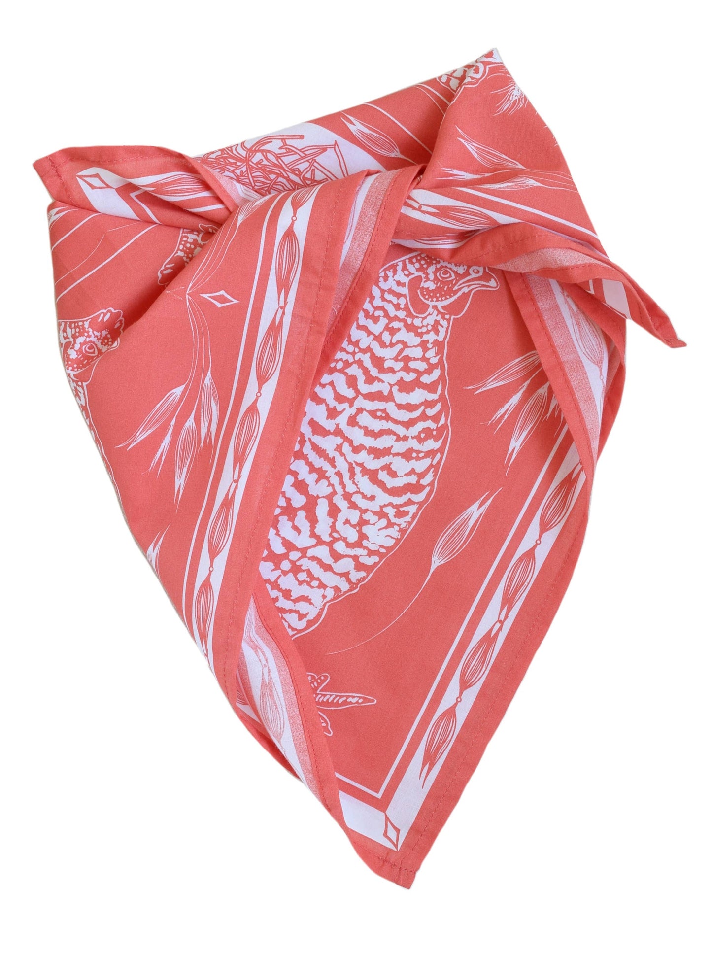 Chicken Bandana - 100% Cotton - Nautical Print - Hanky Ascot