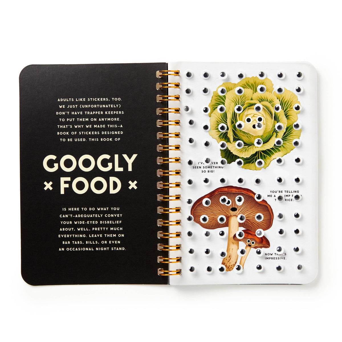 Brass Monkey Googly Food Sticker Book