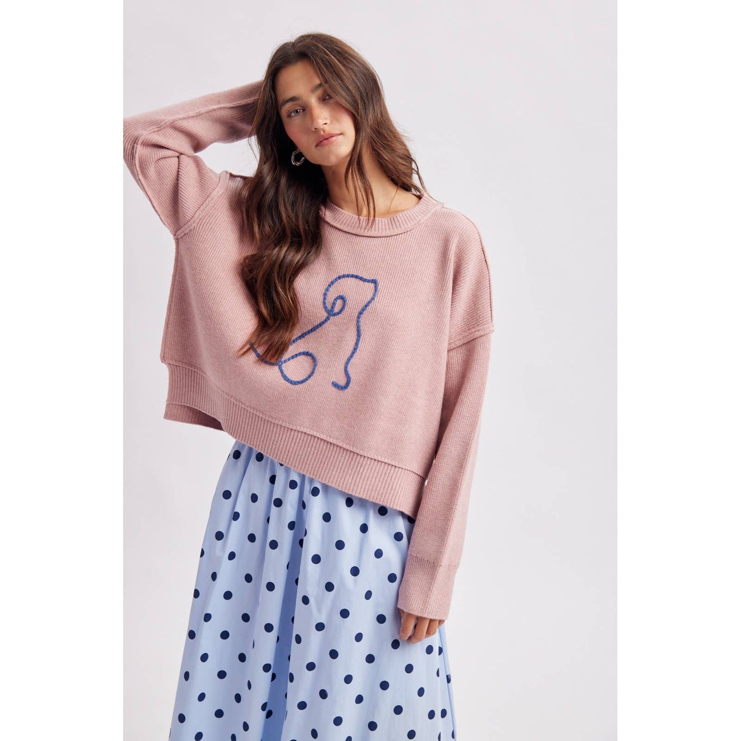Puppy Graphic Sweater