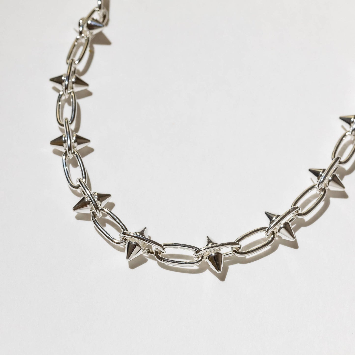 Toom Spike Chain Necklace - 14K Gold Plate or Sterling Silver Plate