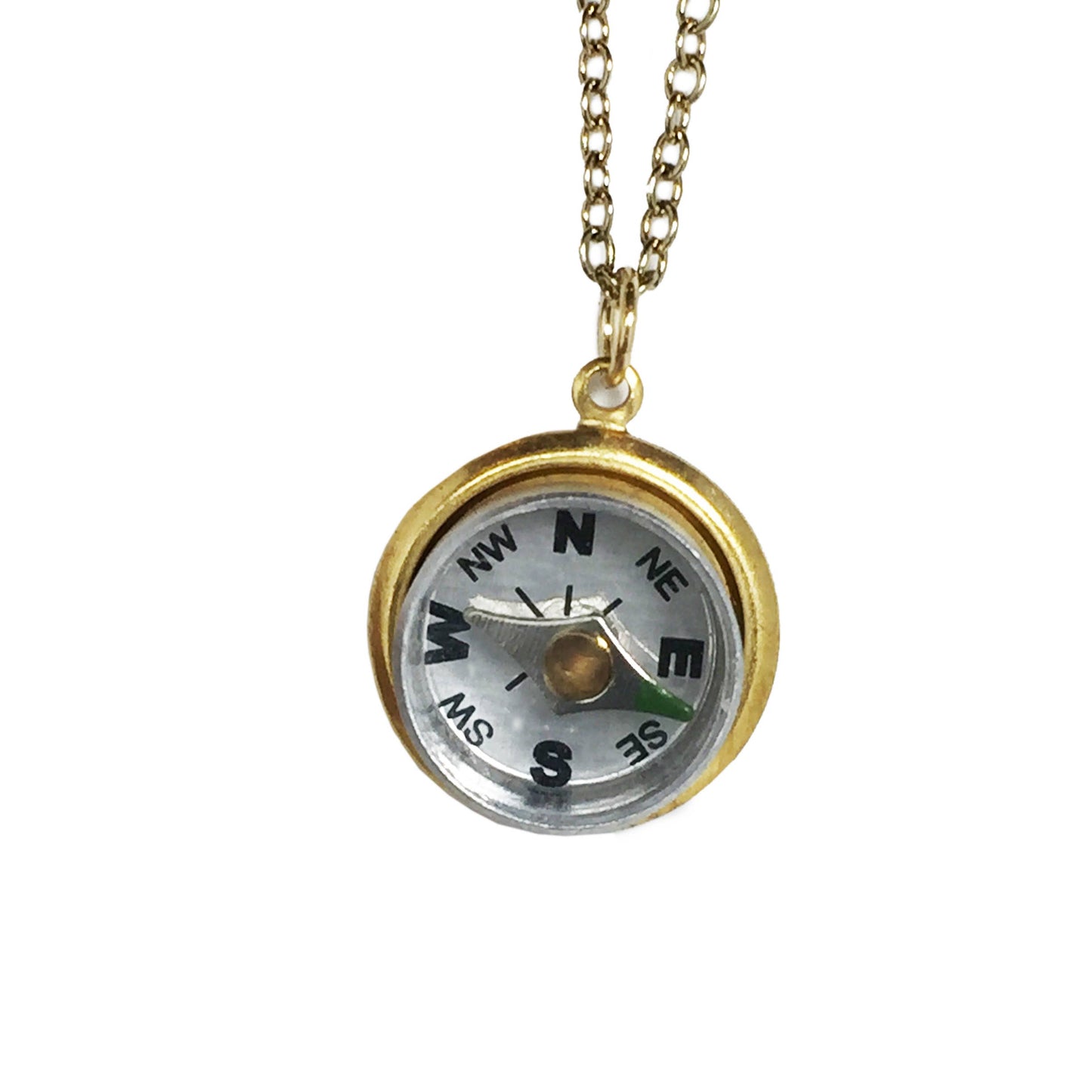 Gold Compass Necklace