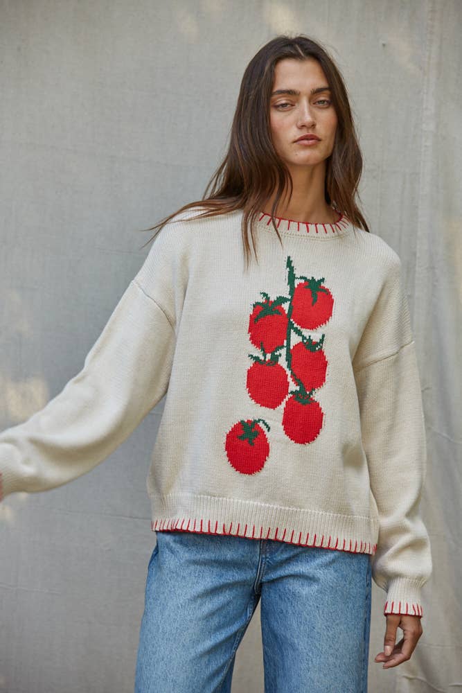 Knit Tomato Sweater